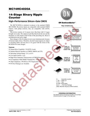 MC74HC4020ADG datasheet  